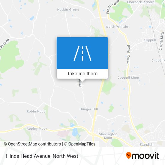 Hinds Head Avenue map