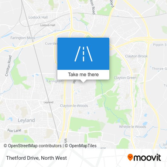 Thetford Drive map