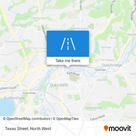 Texas Street map