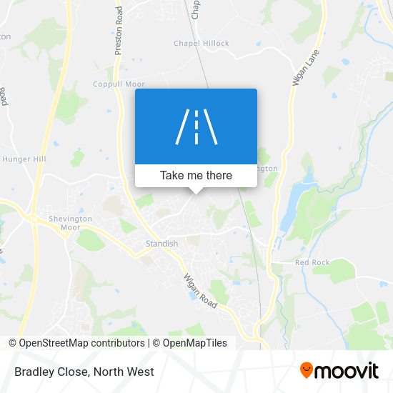 Bradley Close map