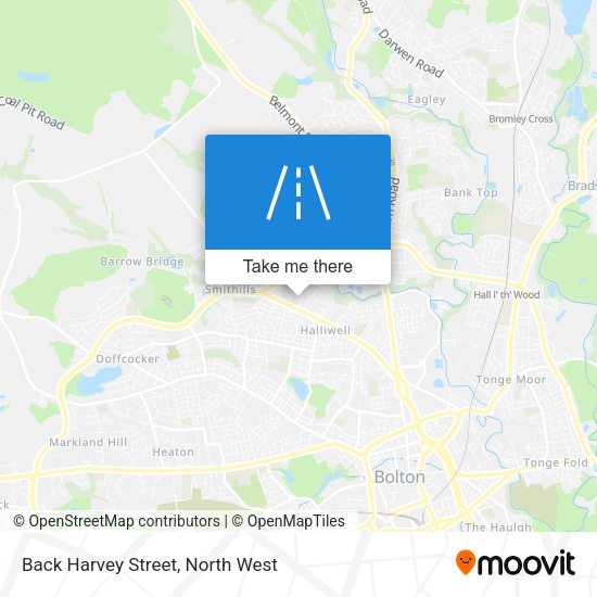 Back Harvey Street map