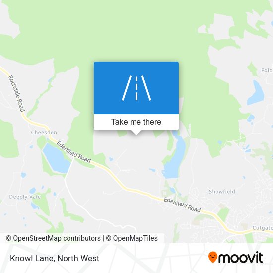 Knowl Lane map