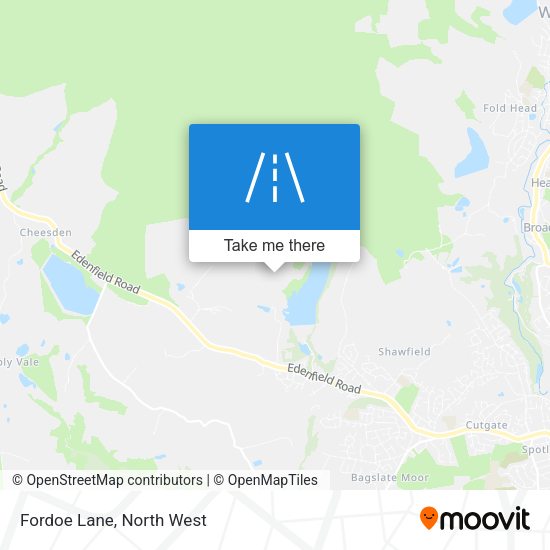 Fordoe Lane map