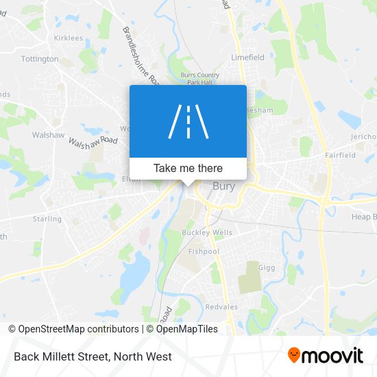 Back Millett Street map