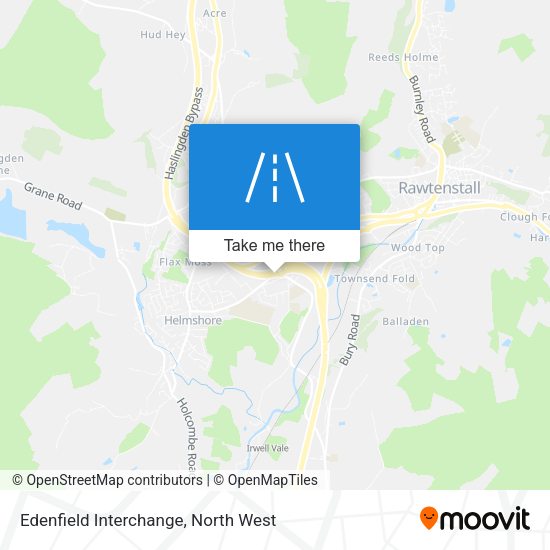 Edenfield Interchange map