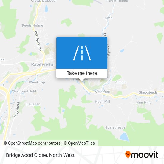 Bridgewood Close map
