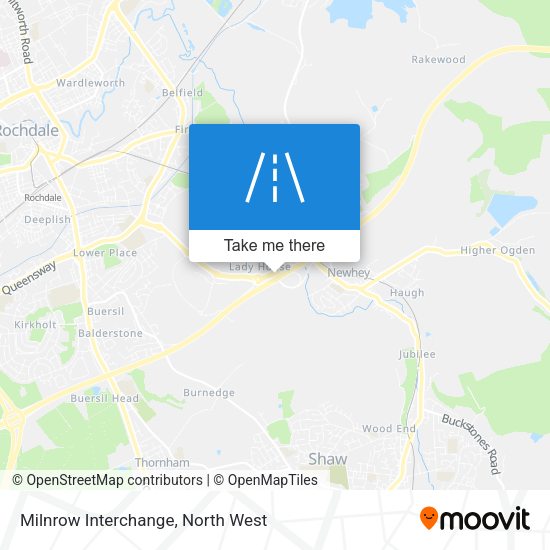 Milnrow Interchange map