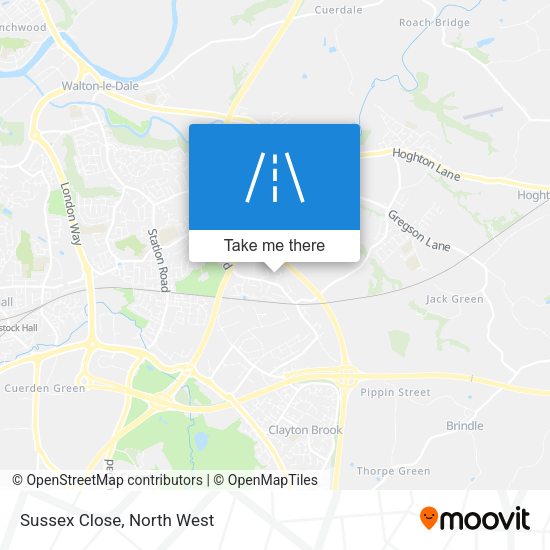 Sussex Close map