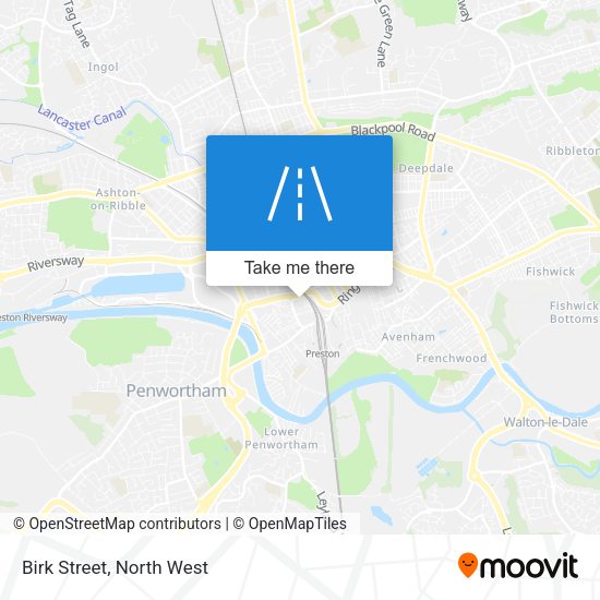Birk Street map