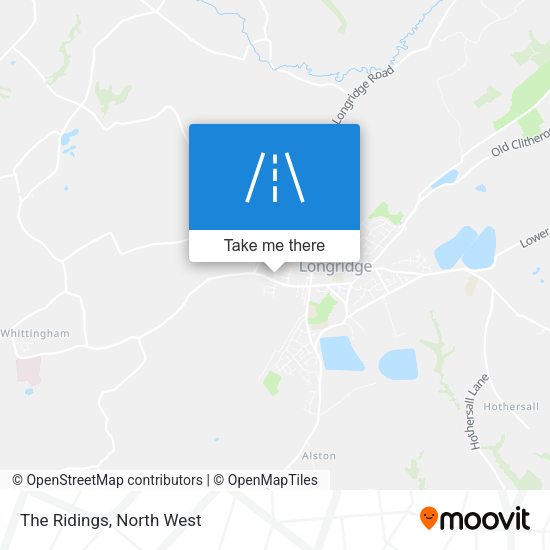 The Ridings map