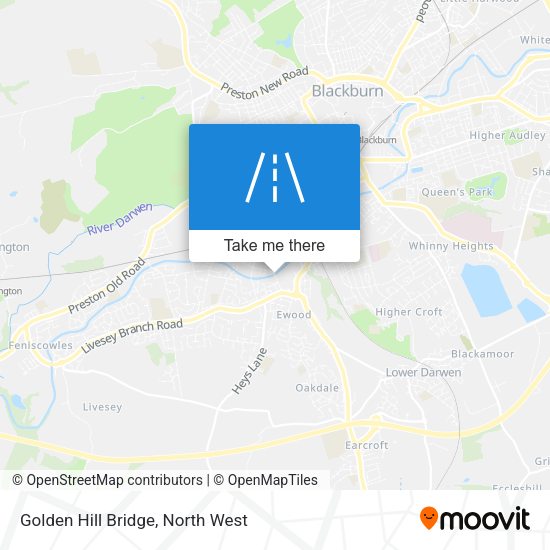 Golden Hill Bridge map