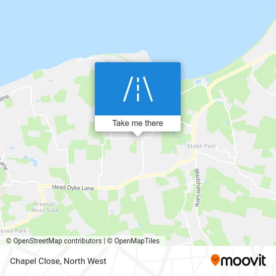 Chapel Close map