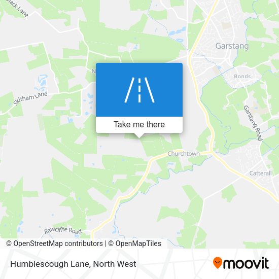 Humblescough Lane map