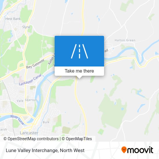 Lune Valley Interchange map