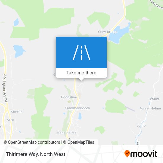 Thirlmere Way map