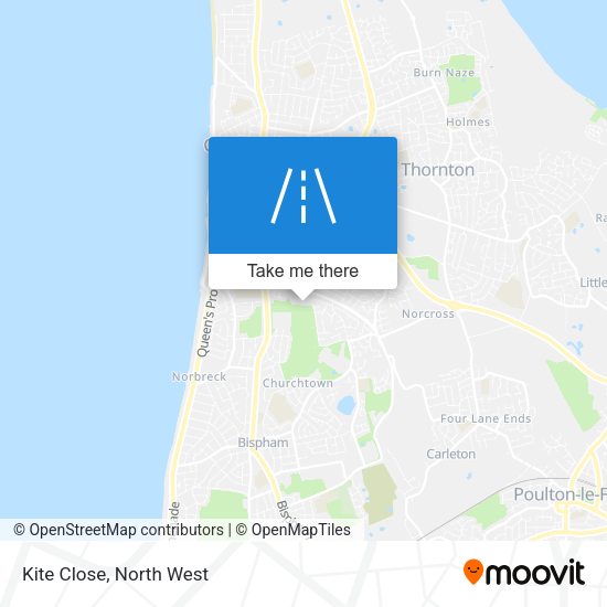 Kite Close map