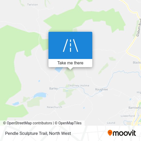 Pendle Sculpture Trail map