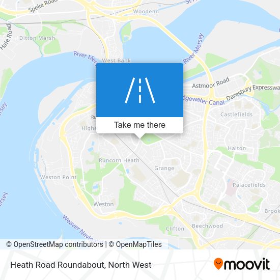 Heath Road Roundabout map