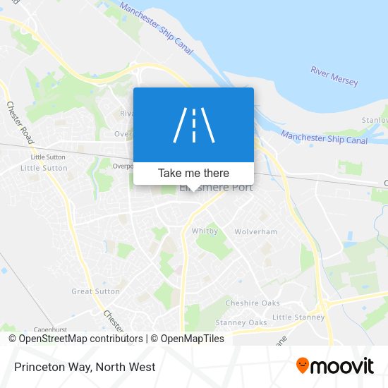 Princeton Way map