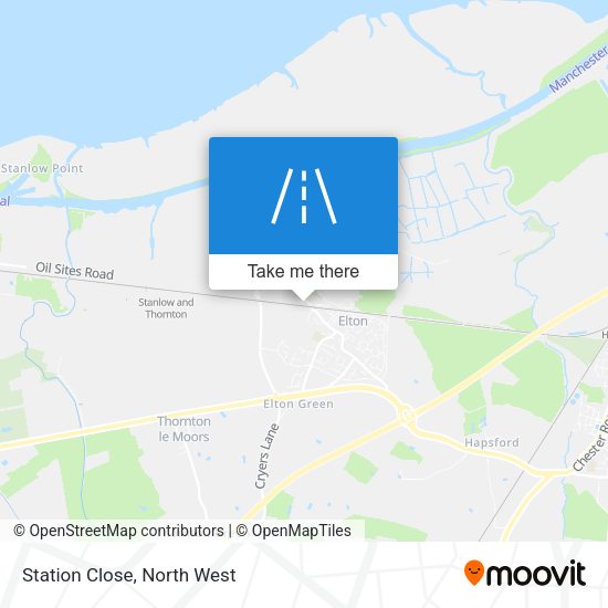 Station Close map