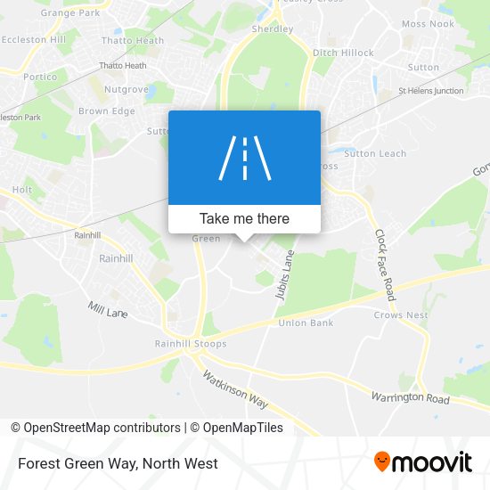 Forest Green Way map