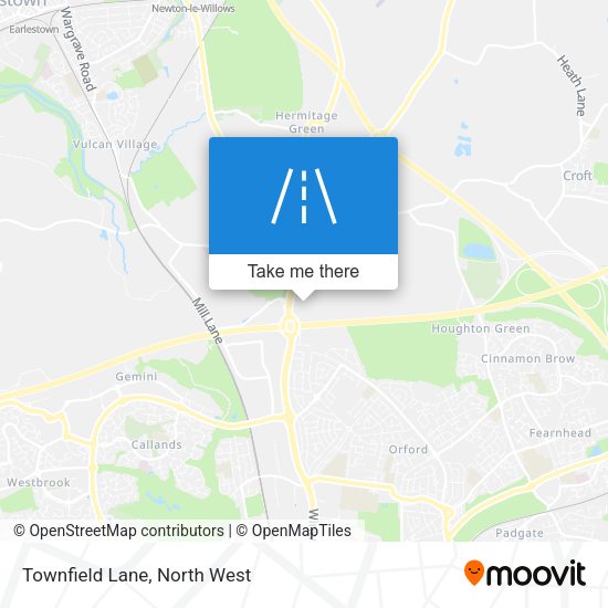 Townfield Lane map