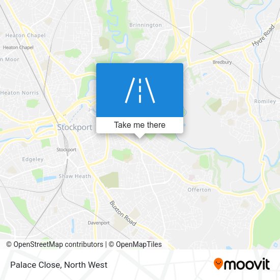 Palace Close map