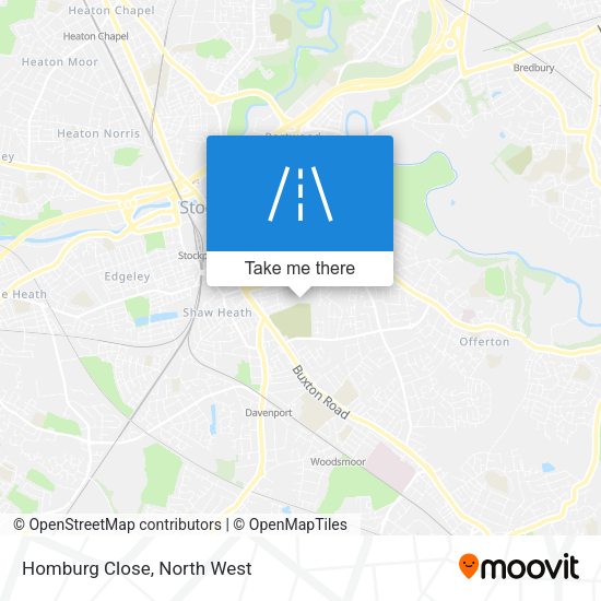 Homburg Close map
