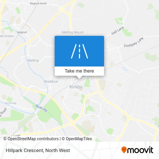 Hillpark Crescent map