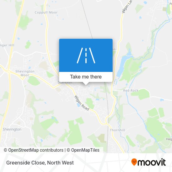 Greenside Close map