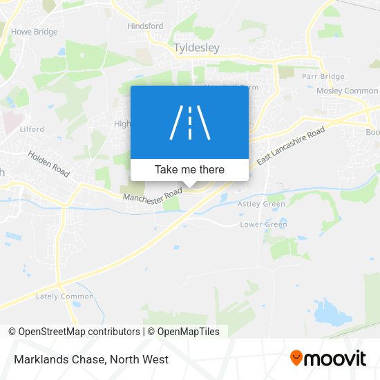 Marklands Chase map
