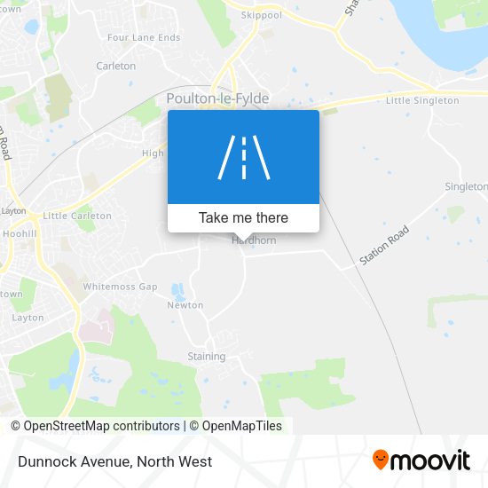 Dunnock Avenue map