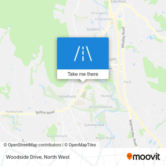 Woodside Drive map