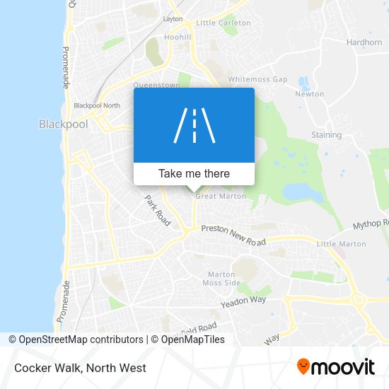 Cocker Walk map