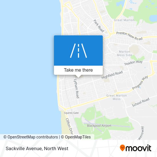 Sackville Avenue map