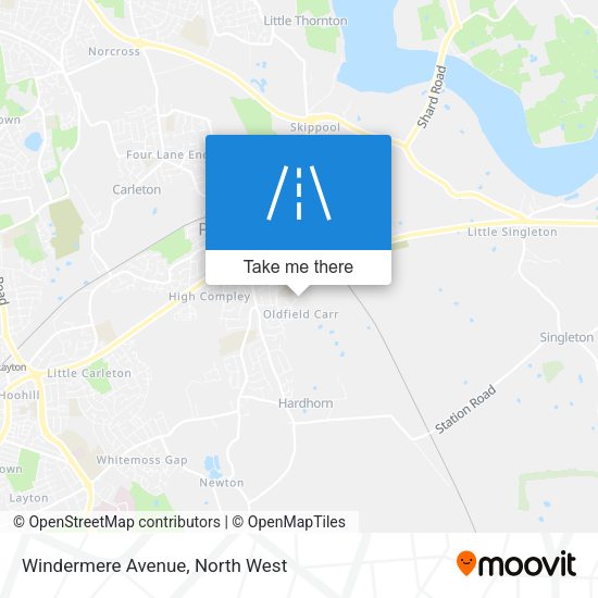 Windermere Avenue map