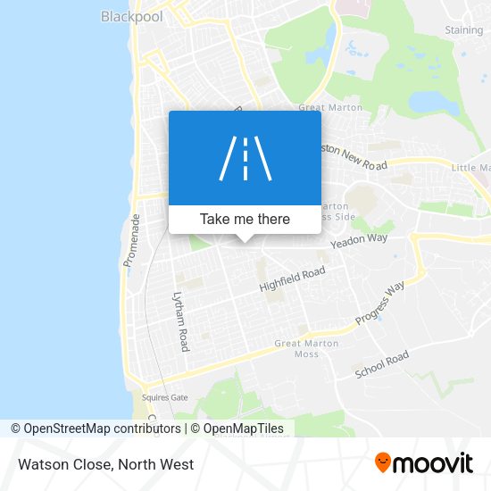 Watson Close map
