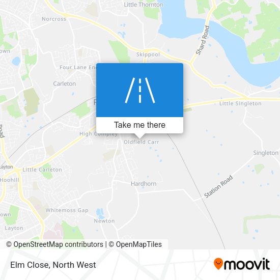 Elm Close map