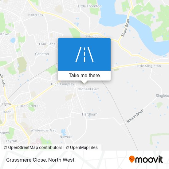 Grassmere Close map