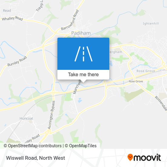Wiswell Road map