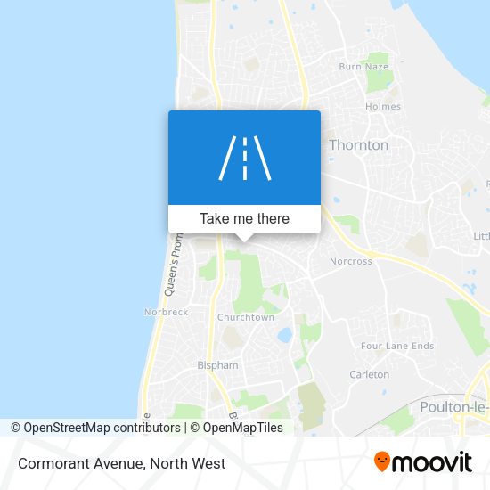 Cormorant Avenue map