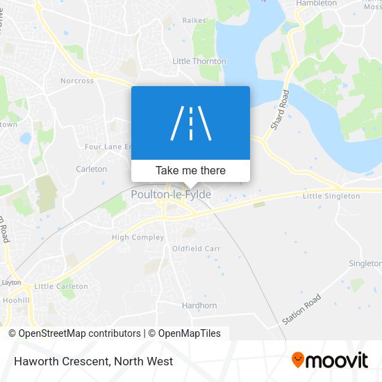 Haworth Crescent map