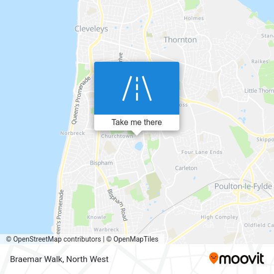 Braemar Walk map