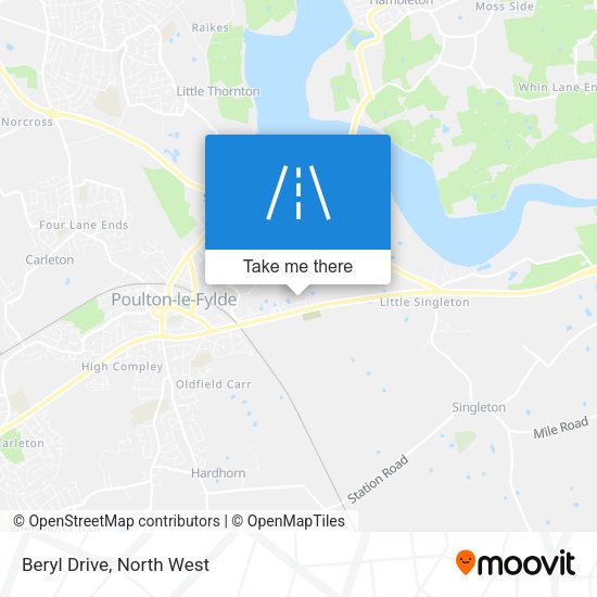 Beryl Drive map