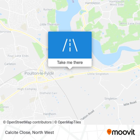 Calcite Close map