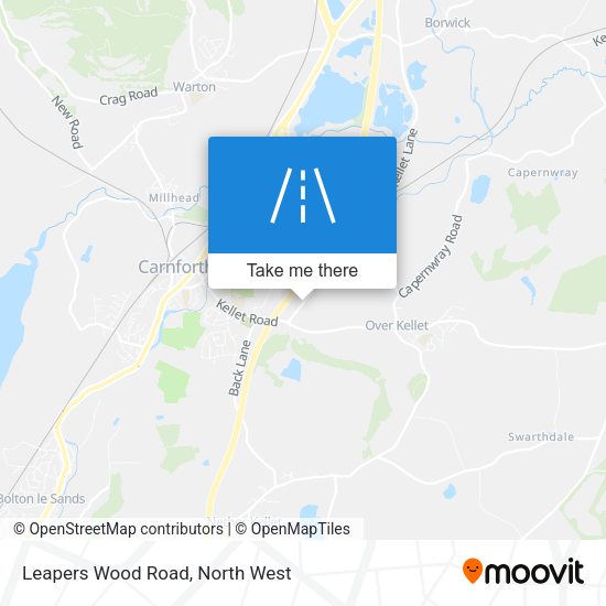 Leapers Wood Road map