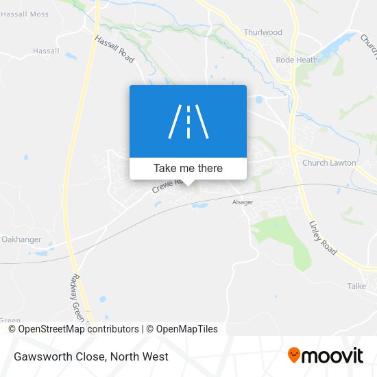 Gawsworth Close map