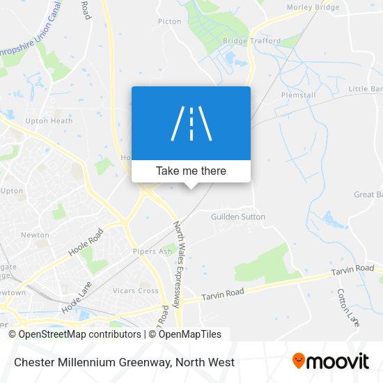 Chester Millennium Greenway map