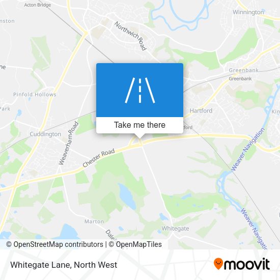 Whitegate Lane map
