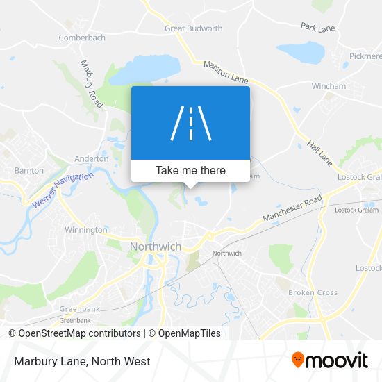 Marbury Lane map